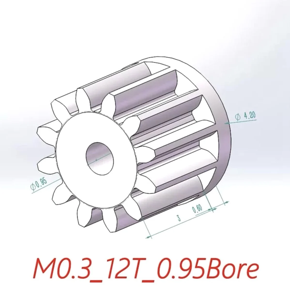 0.3M 7/8/9/10/12 Teeth 0.65mm 0.75mm 0.95mm Plastic Gear Wheel DIY RC Motor Model Fixed Wing Model Gear Tooth