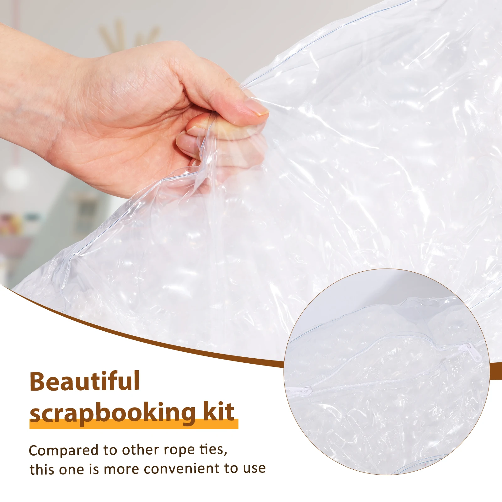 Clear PVC Stuffed Animal Storage Bean Bag Chair Cover