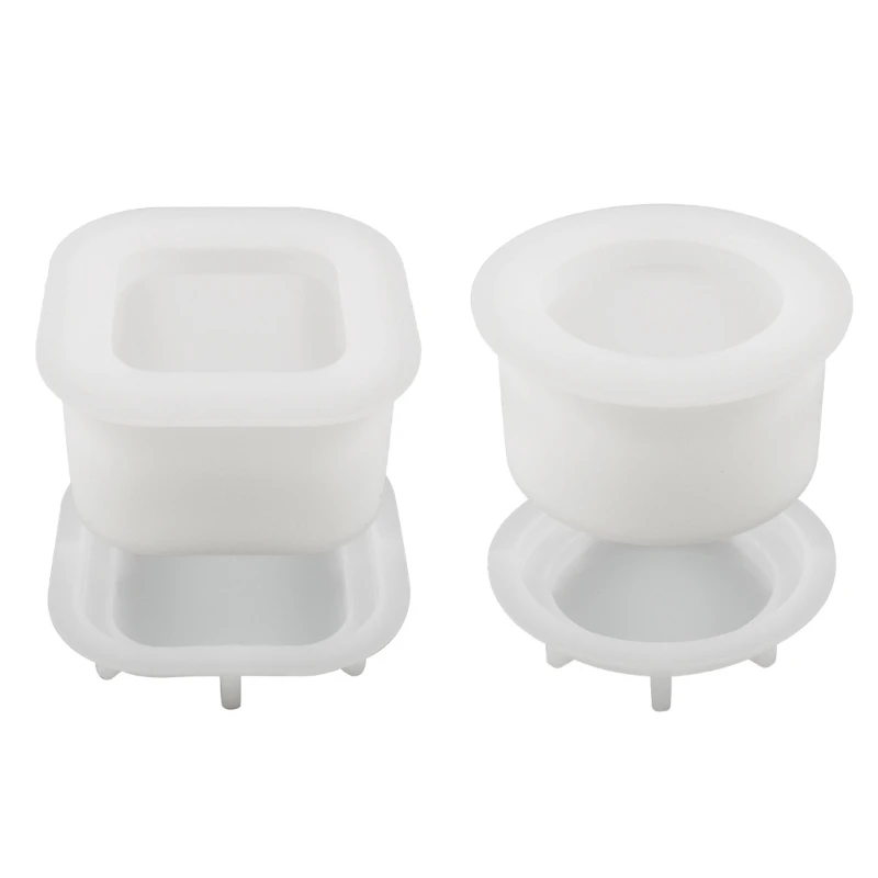 

DIY Crystal Cement Cup Silicone Mold Gypsum Candle Cup Mirror Silicone Mold M68E