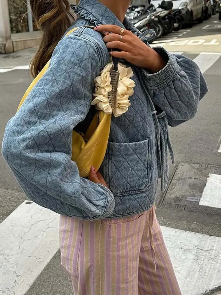 ジャケット・アウター chalayan ss16 reversible jacket Denim quilted