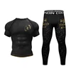 Men Tracksuit MMA Rashguard Jiu Jitsu T-shirt+Pants Sets Fitness Boxing Jerseys BJJ Muay Thai Shorts Gym Rash Guard Sportsuit 5