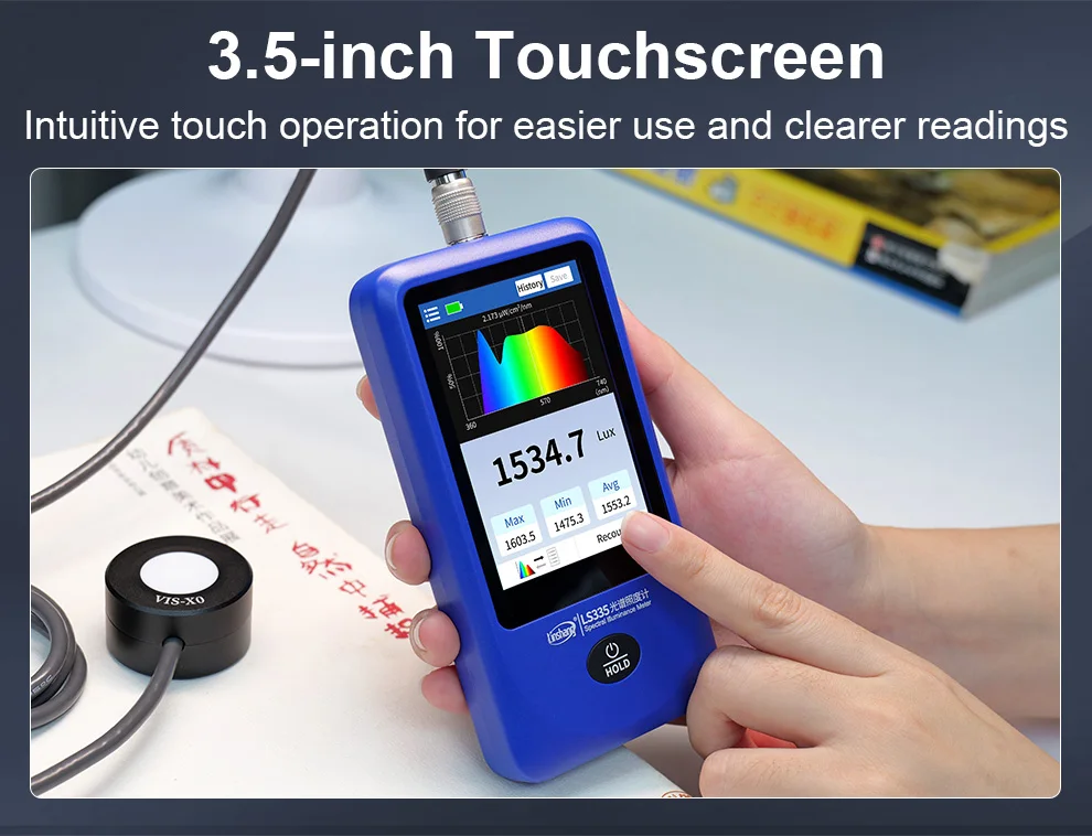 Multi-Parameter Spectral Illuminance Meter CRI meter CCT Lux Tester Spectrometer