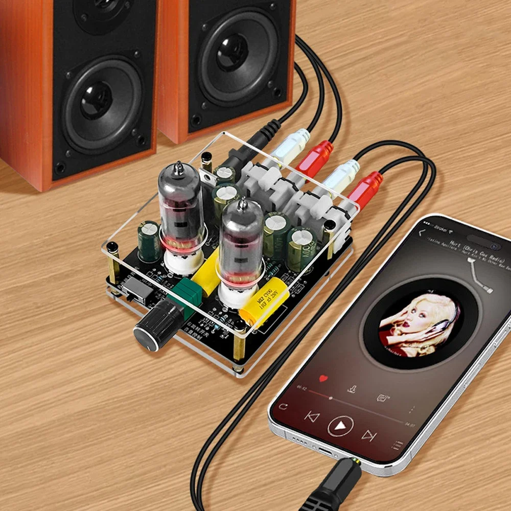Audio Amplifier 6j3 Vacuum Tube Pre-Amplifiers HiFi Tube Preamp Bile Buffer Spea