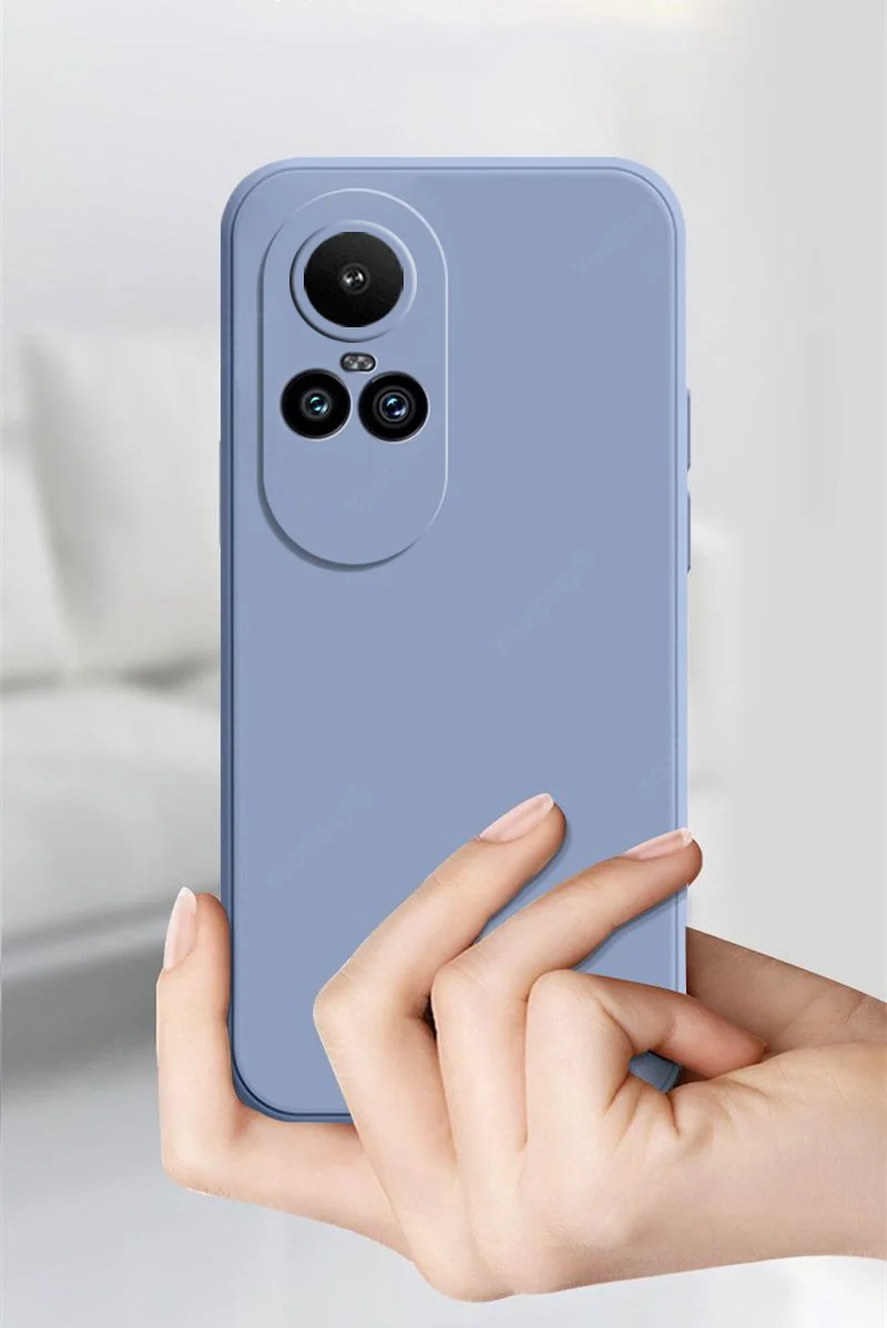 Für OPPO Reno 10 Pro 5G Fall Für Reno 10 Pro Abdeckung Funda Coque Original Flüssigkeit Silikon Weiche TPU Telefon stoßstange Reno10 Pro – Detail 5
