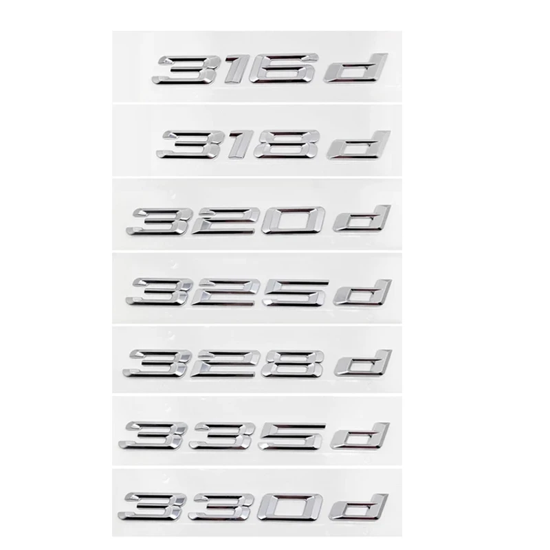 3D ABS Car Emblem Letters Trunk Badge