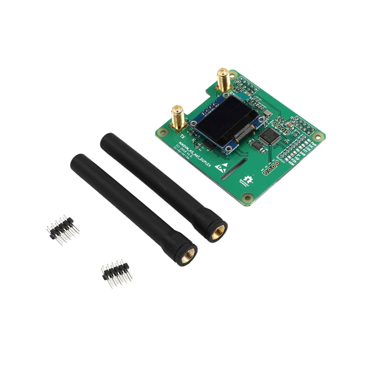 

MMDVM HS Dual Hat Duplex MMDVM Hotspot P25 for DMR YSF NXDN Pi Revision 1.0 + OLED