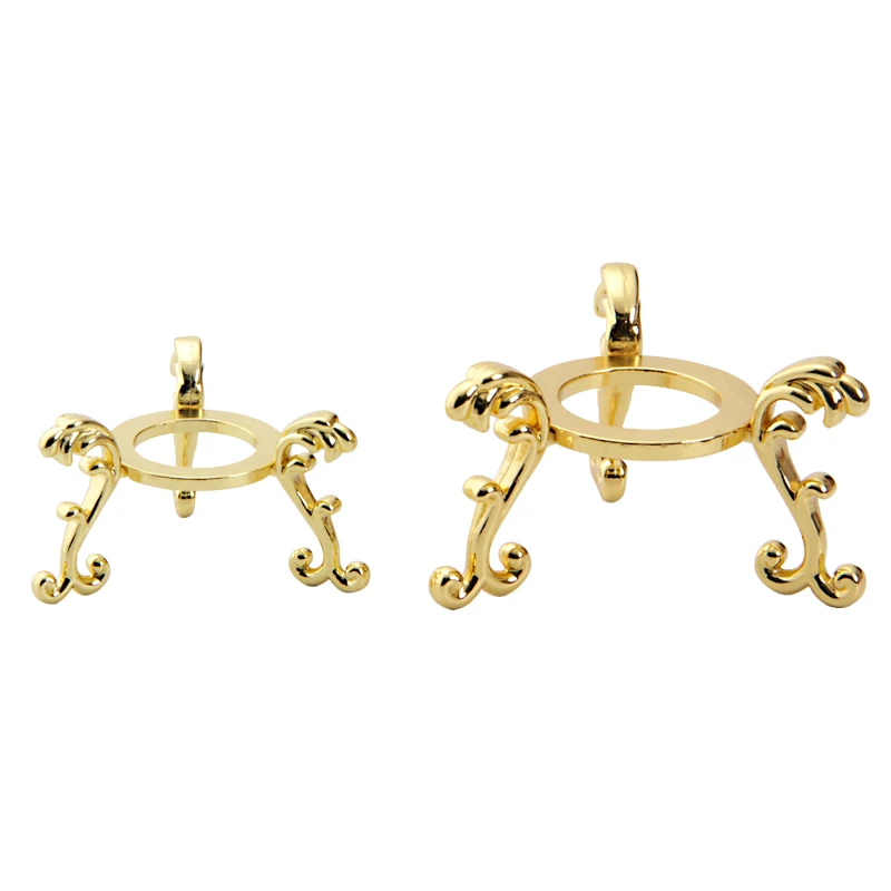 2er-Set Krallen-Ständer Für Kristallkugeln & Dekoeier - Silberfarben