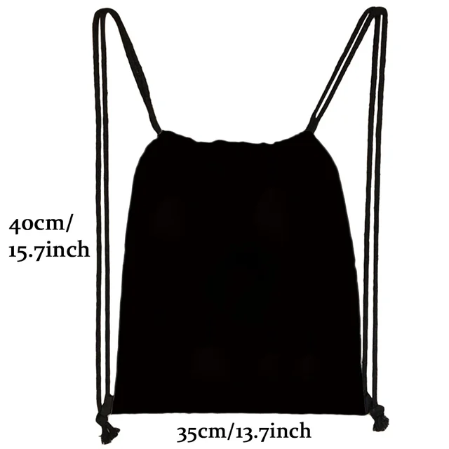 26 Initials Print Drawstring Bag Backpack Men and Women Beach Sports Travel Backpack Kid Gift Supplies Bag Portable Sundries Bag 6