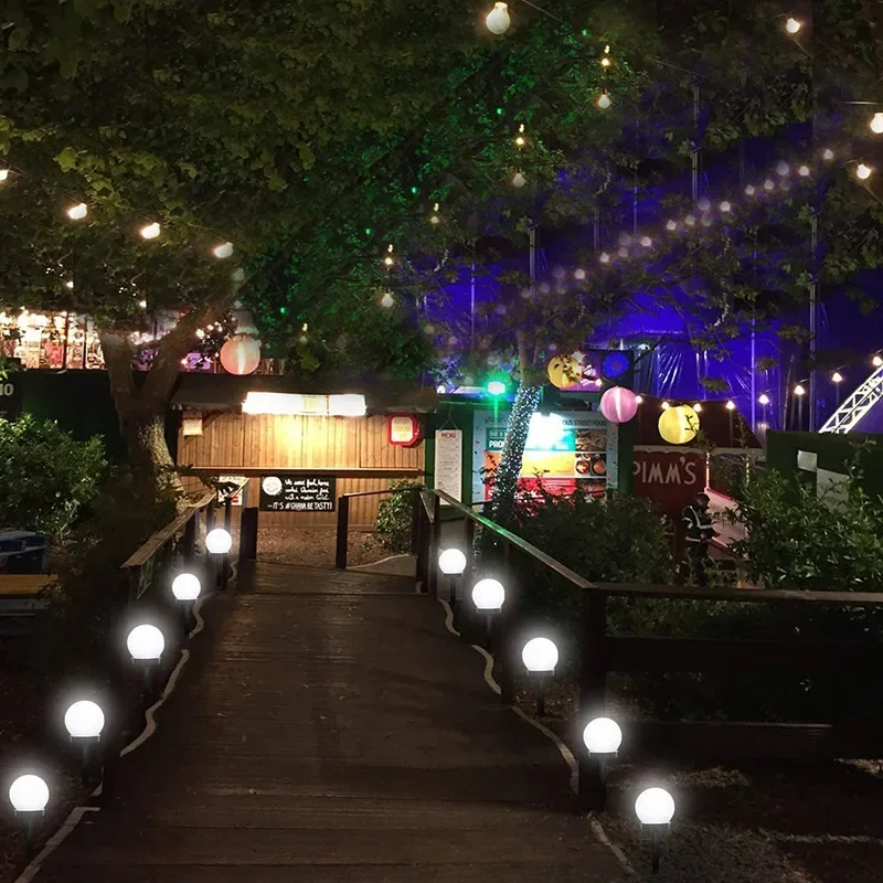 3/6/9/Pcs Solar Powered LED Bulb Lamp Energy Light Waterproof Outdoor Garden Light Street Solar Panel Ball Light Lawn Yard Lamp