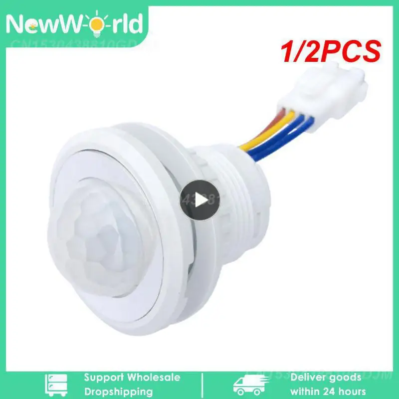 

1/2PCS Time Delay Adjustable 110V-220V Highly Sensitive Auto ON/OFF PIR Infrared Motion Sensor Switch Mode Detector Light Switch