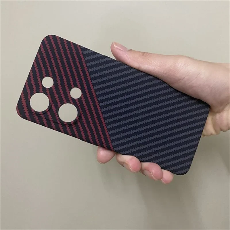Carbon Fiber Stripe Matte Back Cover - Acrylic Hard PC Case