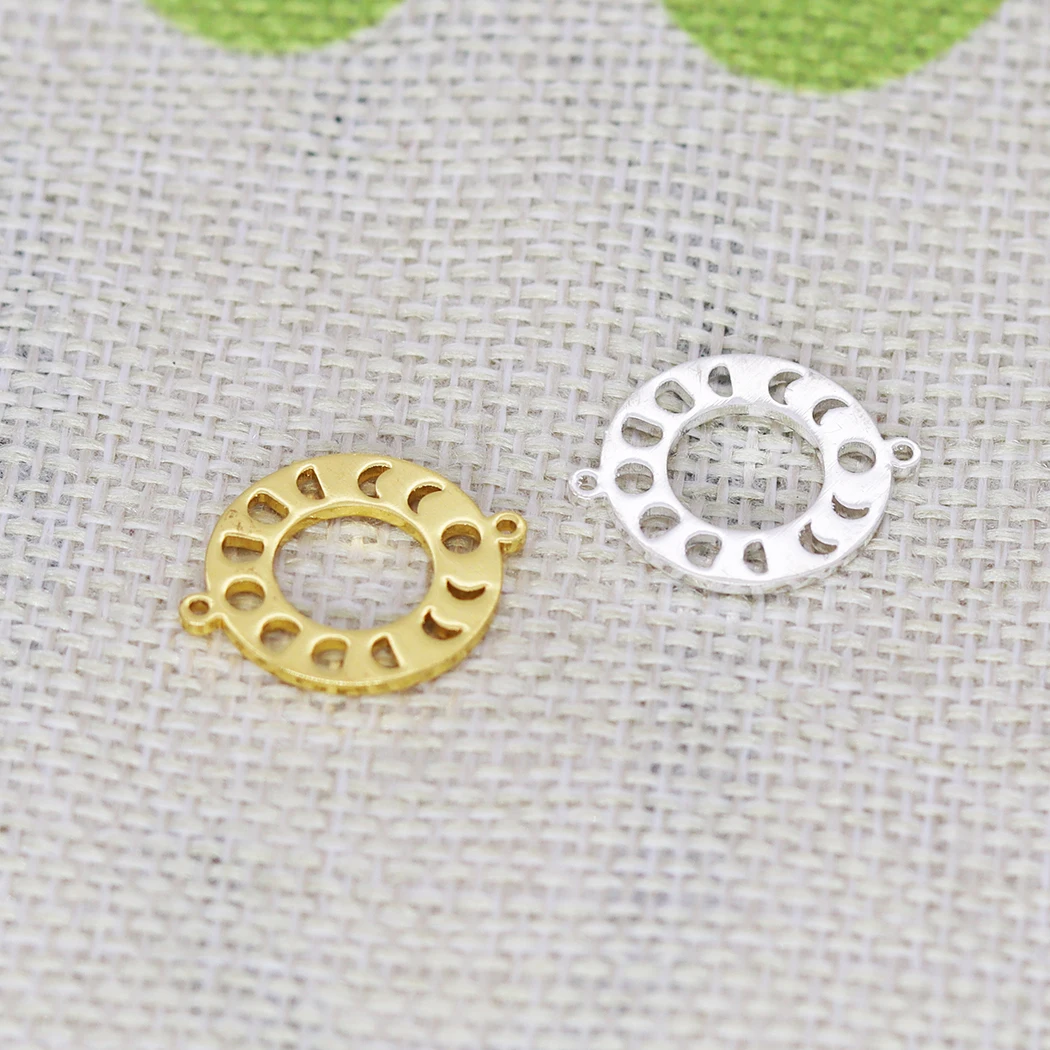 

5PCS Handmade Crescent Moon Sun Bracelets Vintage Round Circle Fashion Charm Pendant For Women