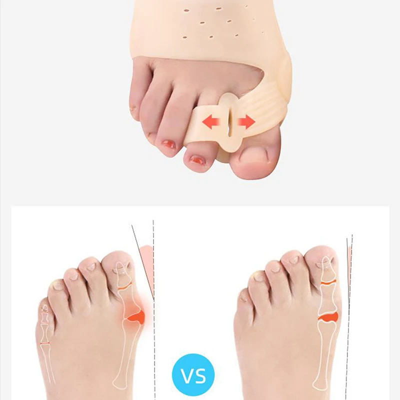 Silicone Bunion Corrector Toe Separator for Hallux Valgus