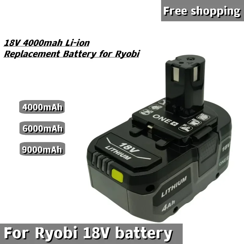 

4Ah для RYOBI P108 18 V One + Plus аккумулятор 18 Вольт литий-ионные электроинструменты P104 P107 RB18L50 RB18L20 P108