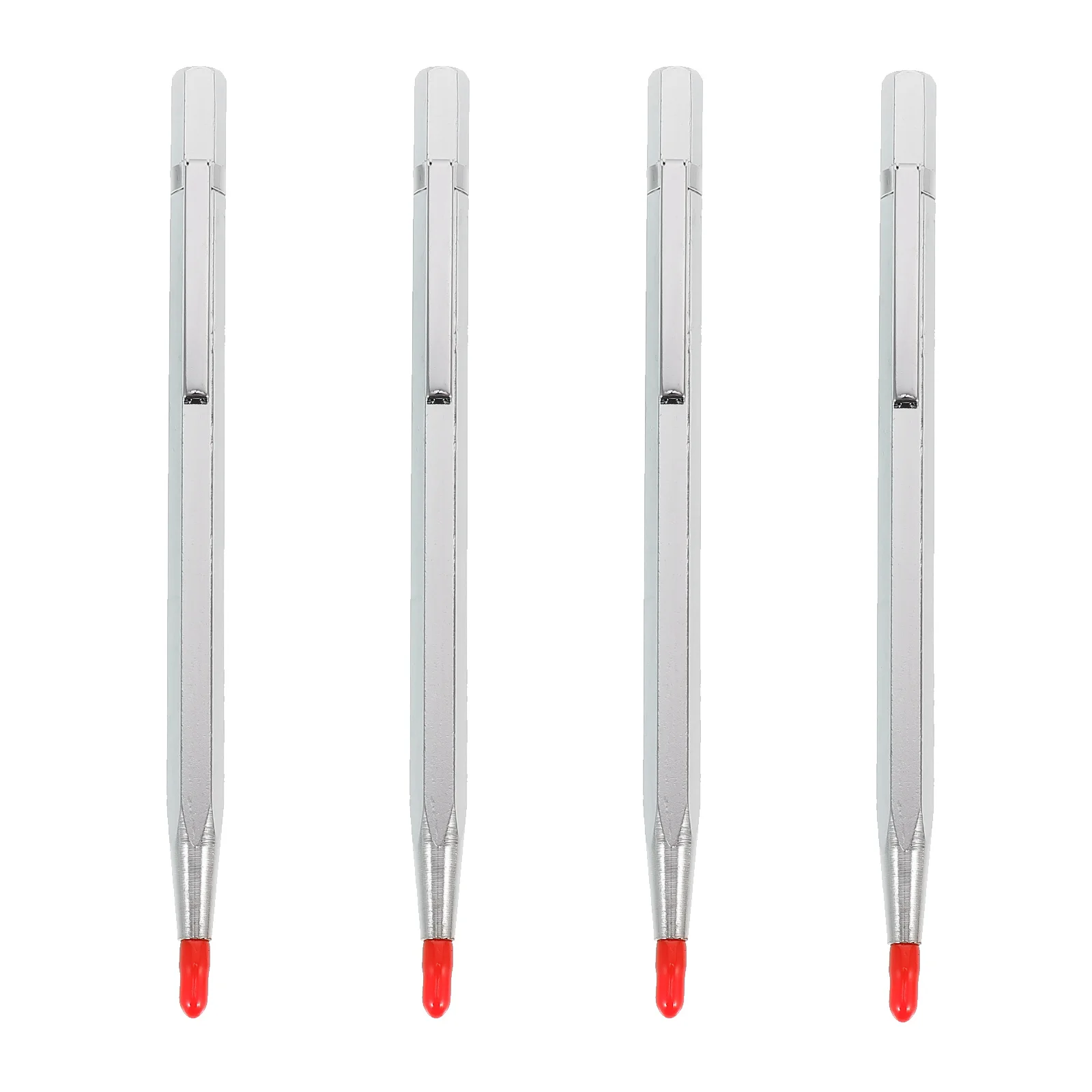 

4 Carving Pen Engraving Marking Pen Scribing Pen Tungsten Carbide Engraving Pen for Glass Ceramics Metal Sheet ( Sliver )