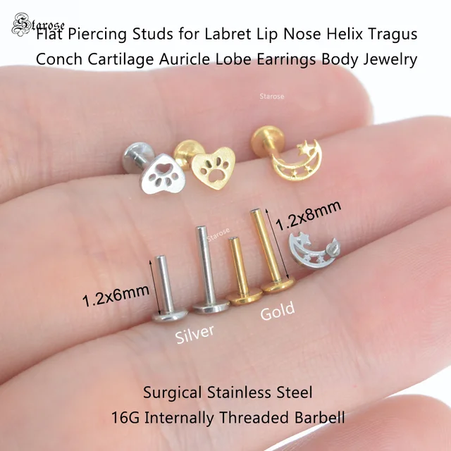 Lot De 2 Anneaux Doubles Pour Piercing (septum, Cartilage, Nez) - Acier Chirurgical 20G, Diamètre Intérieur 6 Mm - Argent - Pour Homme Et Femme