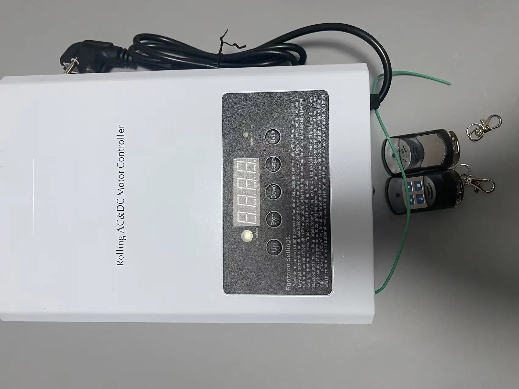 24v 컨트롤러가 장착된 고토크 59mm 200N.m DC 관형 셔터 모터