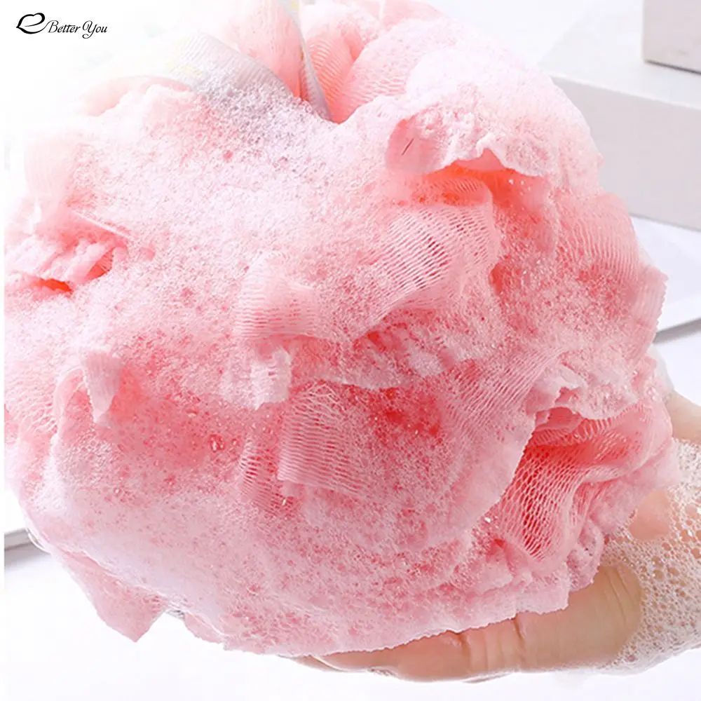 Large Size Bath Shower Loofah Sponge Pouf Body Wash Scrubber  Rubbing Towel Foaming Wash Shower Bath Ball Mesh Sponge 5
