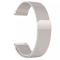 Elegant Milanese Loop Band Strap - Stainless Steel Mesh Watch Band - 22mm (Starlight)
