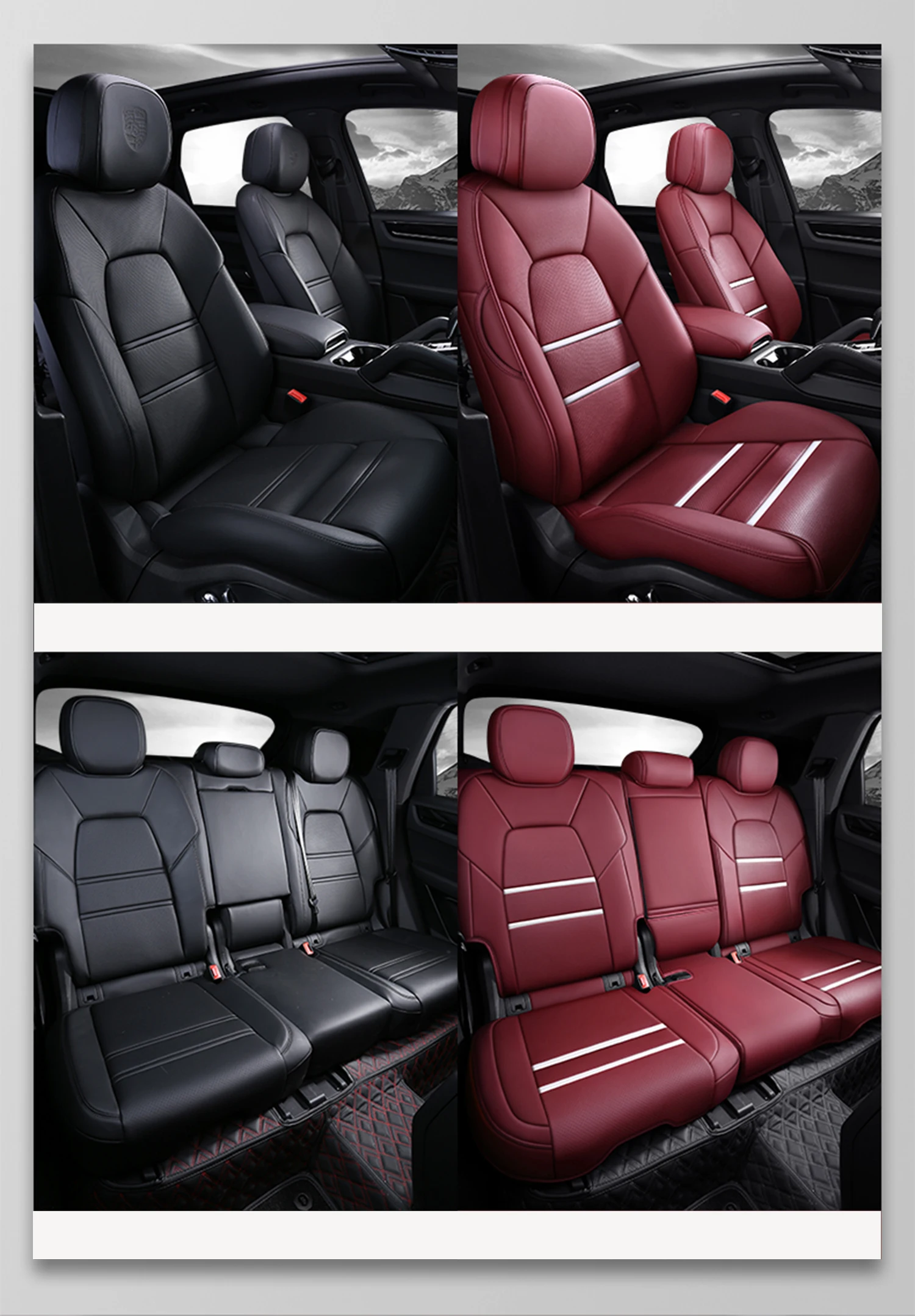 Auto Sitzbezüge für Audi S6 C5 Avant Wagon 1999-2001, PU Leder Passgenau  Autoschonbezüge, Wasserdicht Sitzschutz Auto-Schonbezüge Sitzkissen  Innenraum Zubehör,Luxury_Set-F_Black+Red: : Auto & Motorrad
