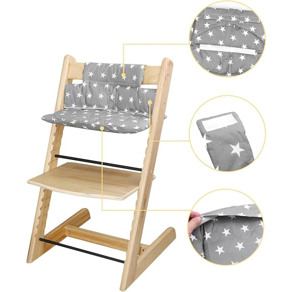 Dining Chair Seat Cushion Wipe Clean Cushion for High Chair Cartoon Printing It Safer and More Comfortable for Baby to Sit On seat cushion safety seat mat dining chair cushion