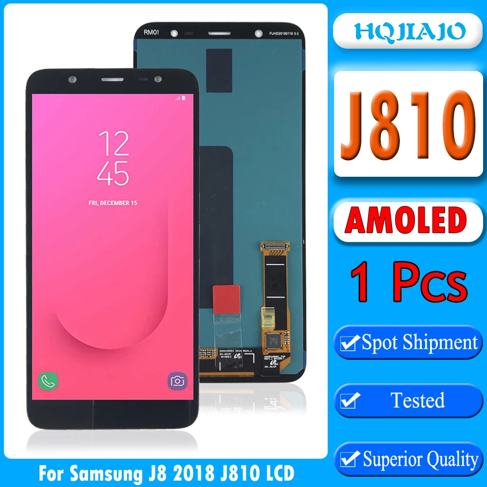 AMOLED ЖК-экран для Samsung J8 2018 J810F сенсорный экран дигитайзер  ЖК-дисплей для Samsung J810 J810F/DS | AliExpress