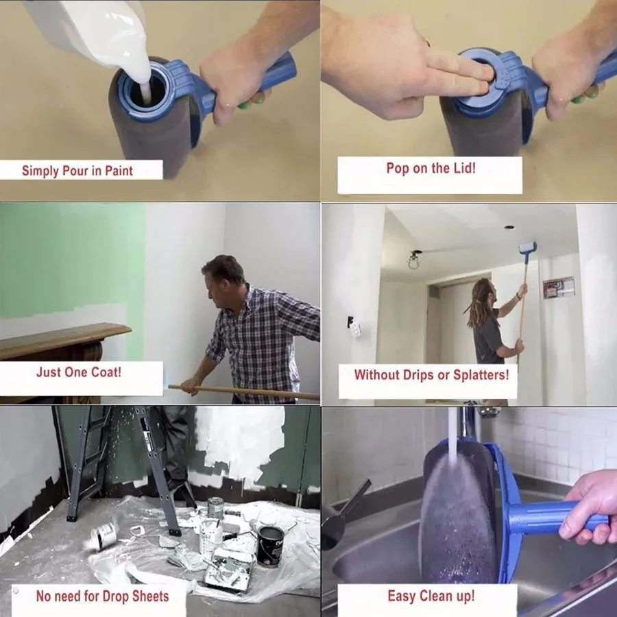 Description Picture 4 of itemProfesional Wall Paint Roller Set Multifunctional Clean-cut Edger Painting Rolling Brush For Wall Painting Treatment Tools