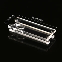 Acrylic Hard Shell Transparent Protector Case with Fixing Bracket and Screws for Microcontroller Board (As pic)