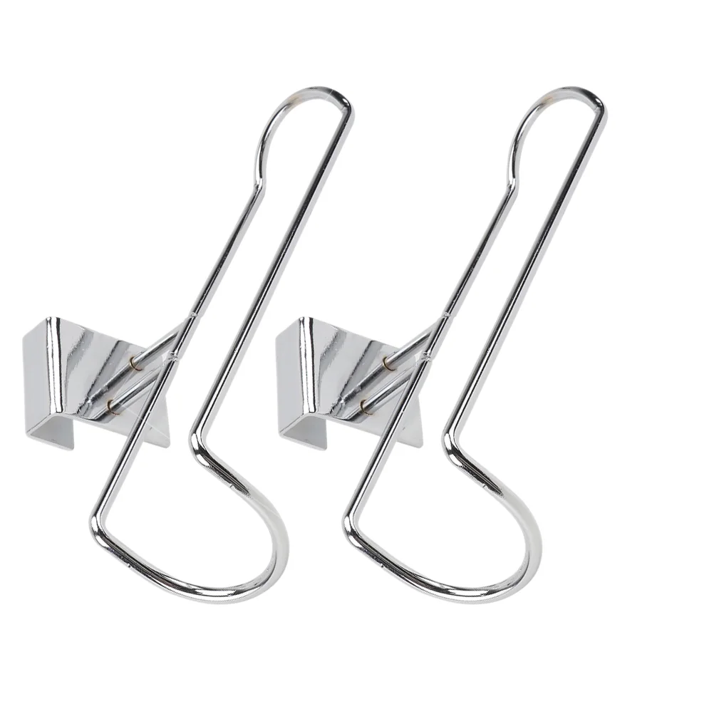 2 Pcs Ice Cube Tray Skate Rack Skates Display Stand Holder Shoe Hanger Stake Roller Silver
