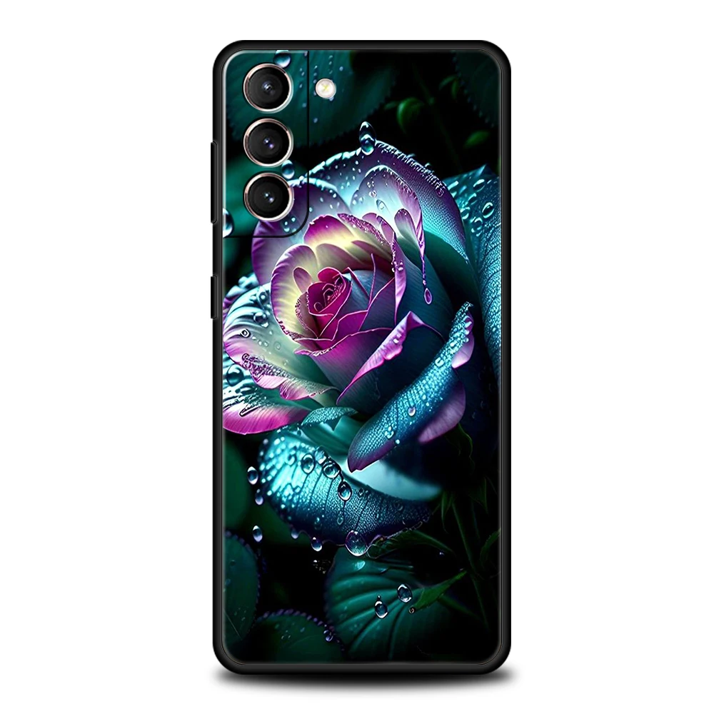 Charming Cartoon Rose Silicone Phone Case