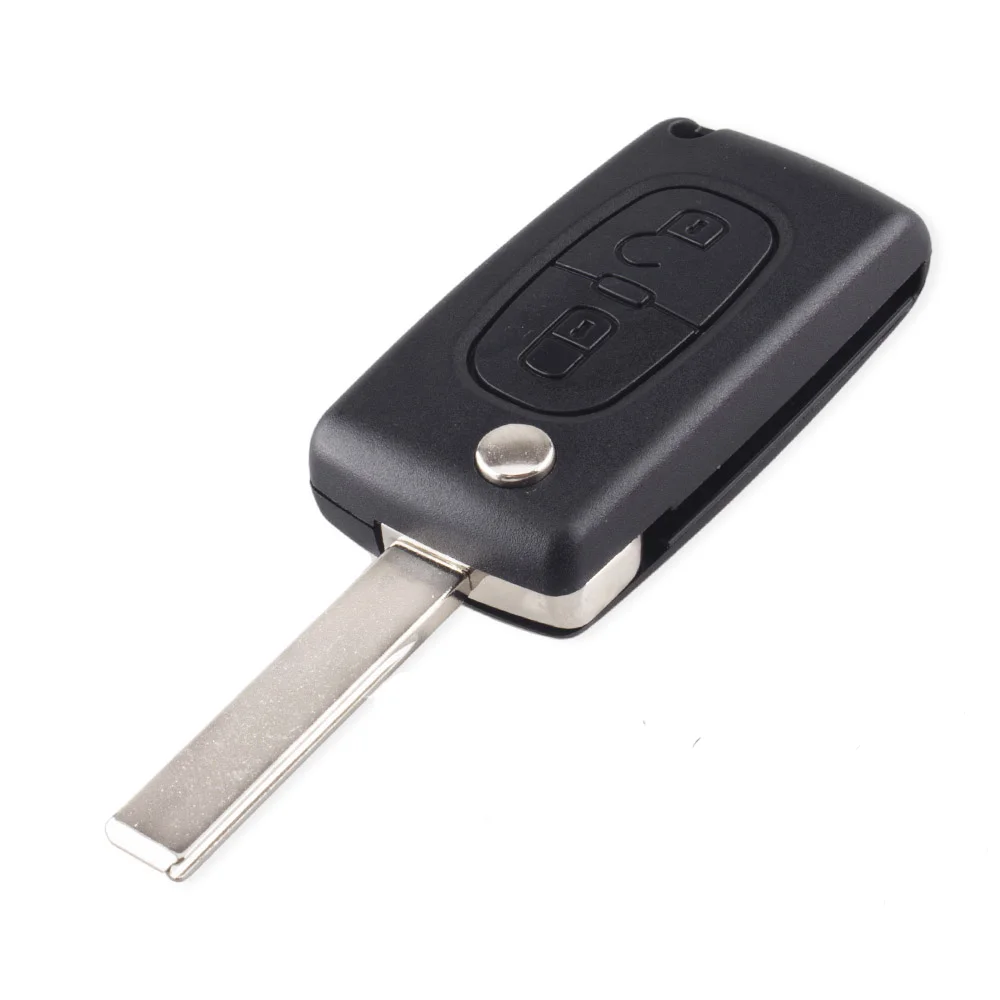 Car Remote Key XNRKEY 2 Button Flip Smart For Peugeot Citroen Blade HU83 0536 FSK 433MHz Chip ID46 / PCF7961