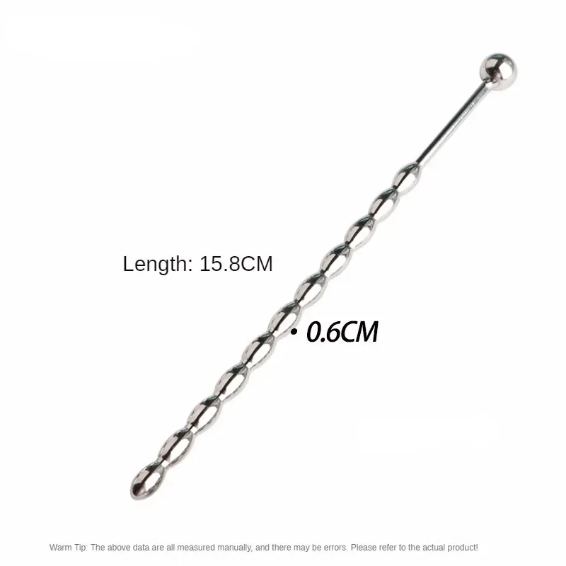 Gourd shape Metal Beads Penis Plug Stainless Steel Urethral Catheter Urethra Dilation Sounding Sex Toy Beaded Insert Rods