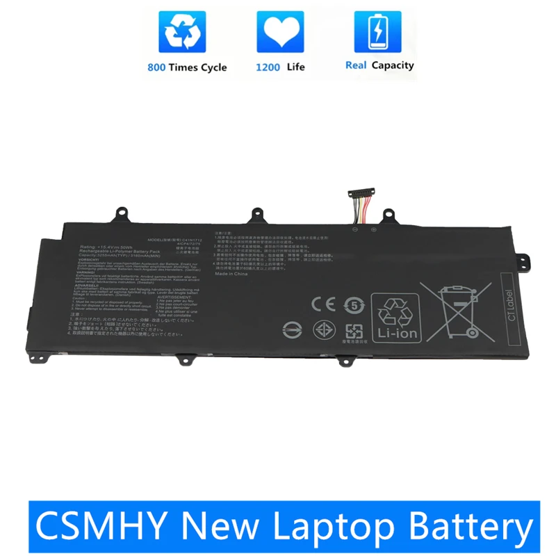 CSMHY New C41N1712 Аккумулятор для ноутбука ASUS GX501 GX501Vl GX501GI GX501G GX501GM GX501GS gx501v