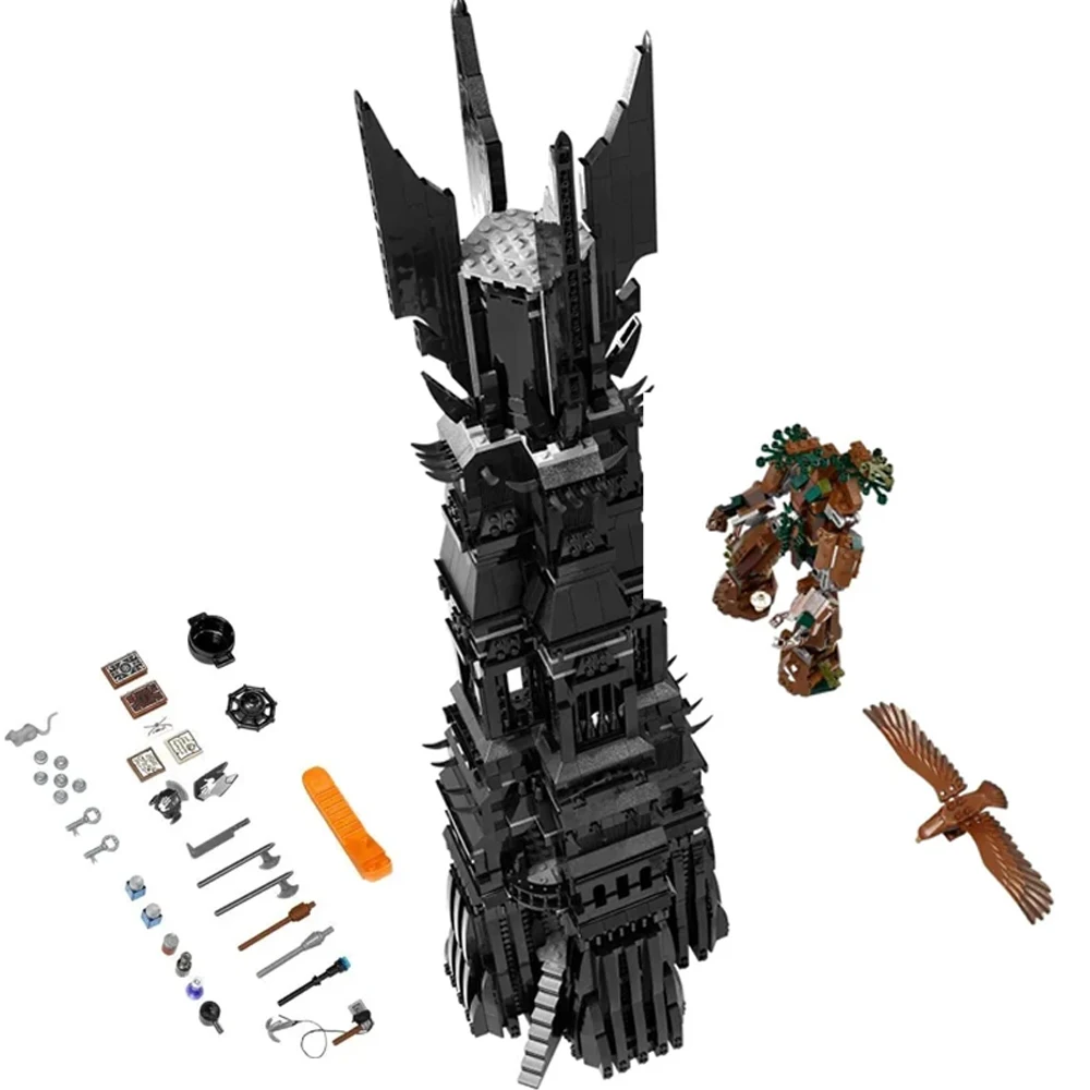 MOC Magical Rings Moc Building Block Creativity Movie Series Orthanc Tower Archi