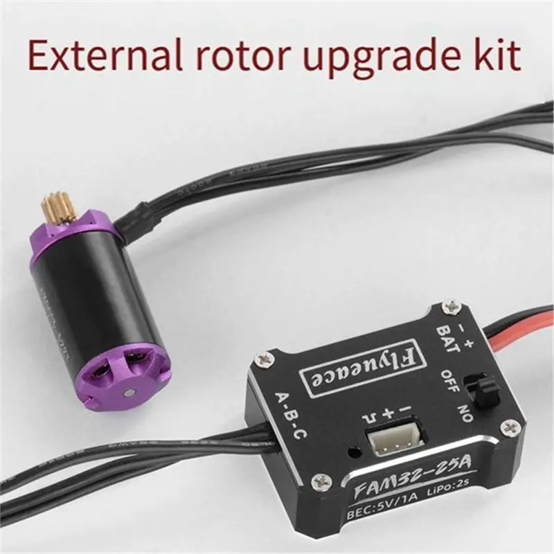 【ELEVATE LIFE】25A ESC 아웃러너 브러시리스 모터 콤보 1224-4500KV 업그레이드 개조 1/24 FMS FCX24 FCX24M SCX24 RC 자동차용