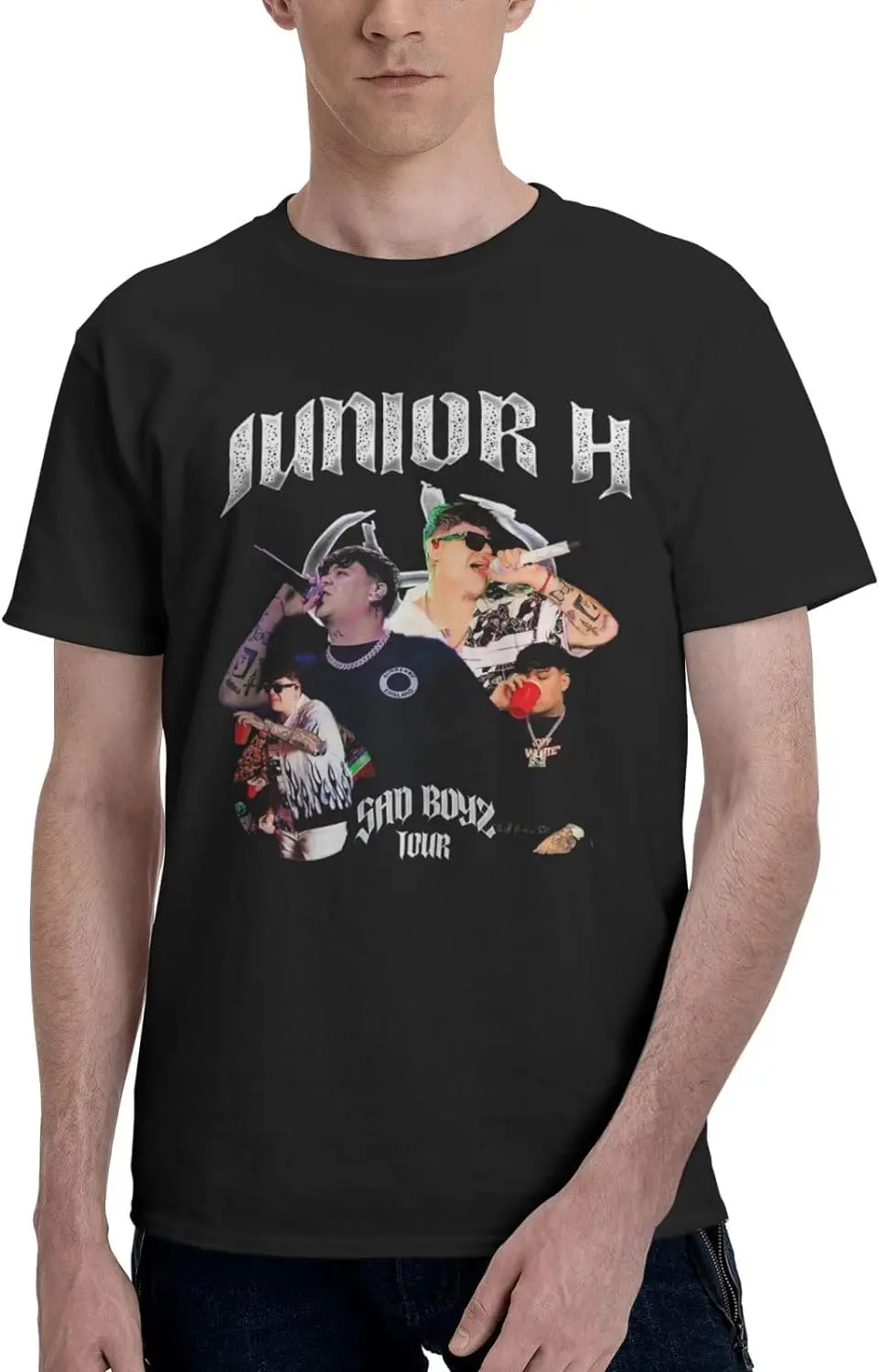 

T-Shirts Men’s Tee Shirt Rapper T Shirt Round Neck Hip Hop Tshirts
