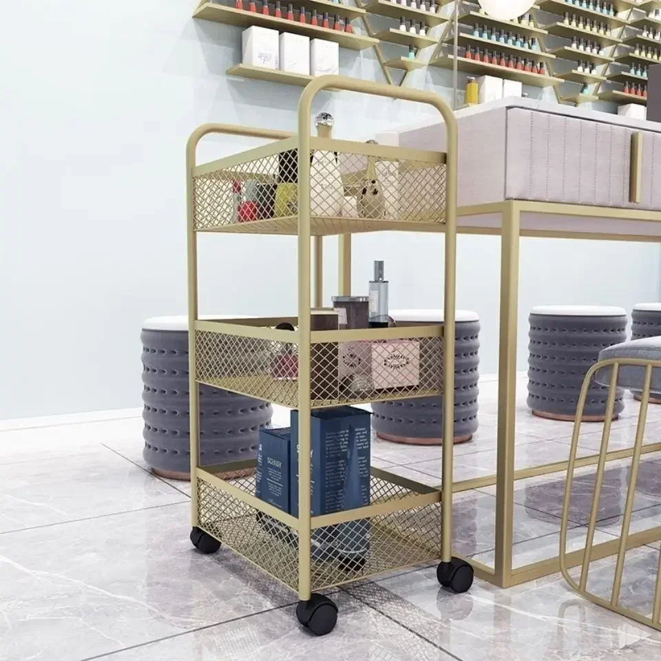 Salon Trolley Cart Utility Cart Barber Trolley Wheels Salon Furniture Auxiliary For Beauty For Hairdresser