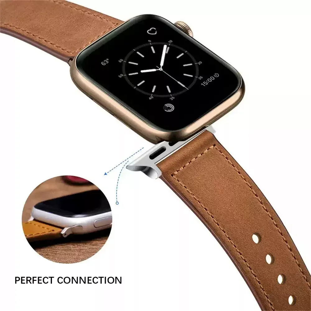 Premium Leather Watch Strap - Elegant Wristband