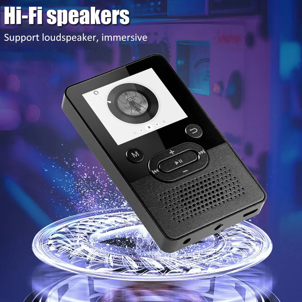 Mini lettore MP3 Bluetooth lettore musicale portatile Sport Walkman MP4 con  supporto schermo/altoparlante Video/foto/Radio/registrazione/e-book/TF -  AliExpress