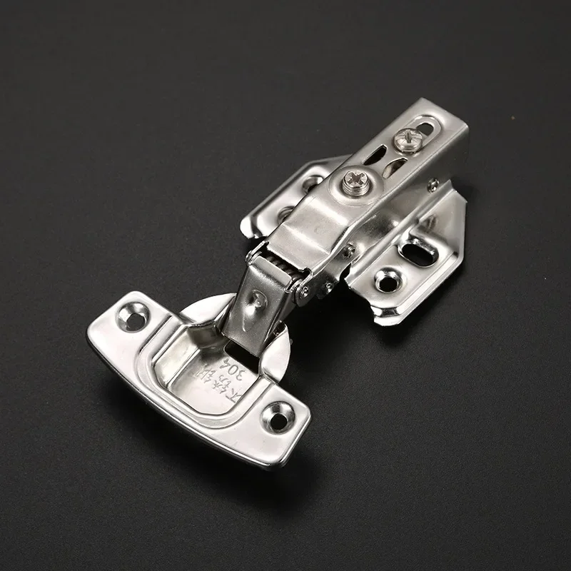 Hinge Soft Closing Full Overlay Door Hydraulic Hinges No-Drilling Hole Clip-On for Cabinet Cupboard Furniture Hardware 1pcs stainless steel hinges,door hinges