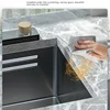 Stainless Steel Kitchen Sink With Faucet Large Single Slot Multifunctional Household Dishwashing Undermount Basin 3