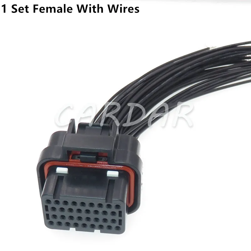 1 Set 34 Pin 4-1437290-1 6437288-2 6437288-2 AMP Superseal 1.0 Auto Connector AC Assembly Car ECU Plug With Terminals
