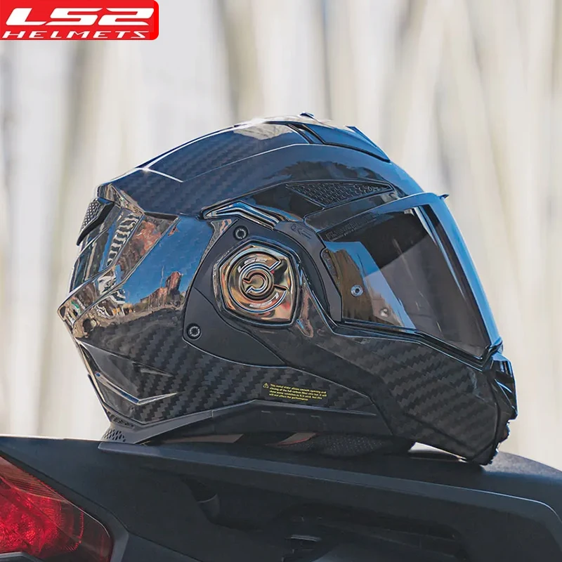 

LS2 оригинальный мотоциклетный шлем Advant X из углеродного волокна шлем LS2 FF901 с двумя объективами модульный откидной шлем Cascos Para мотоциклетный шлем