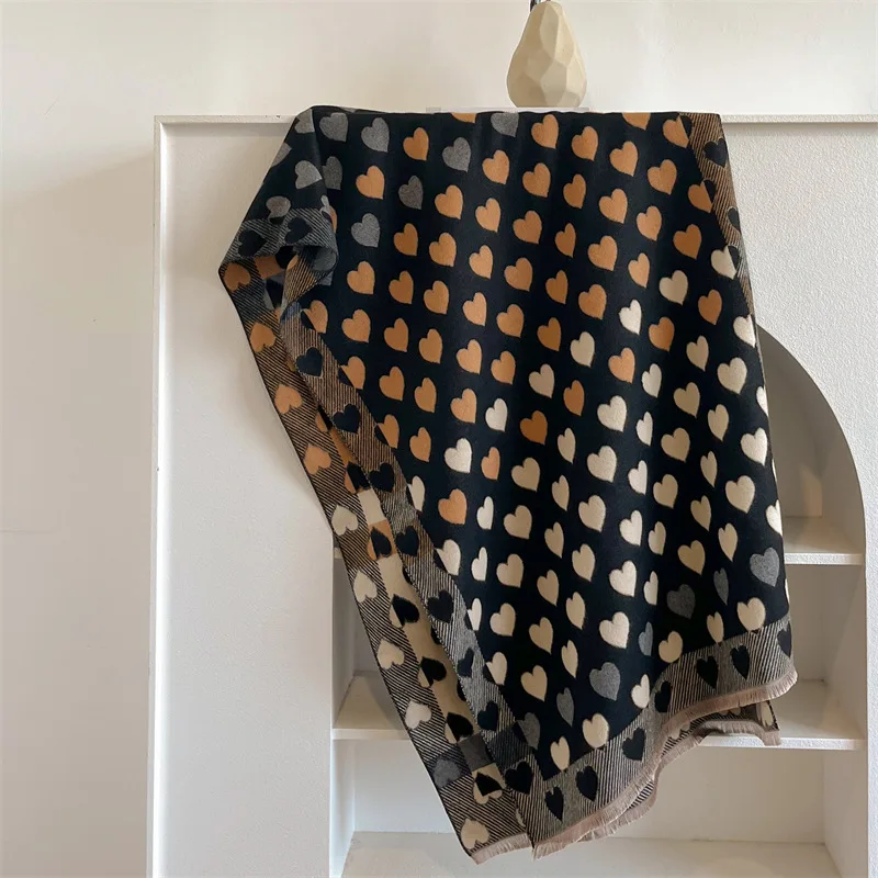 

Women Scarf Warm Shawl and Wrap Cashmere Scarves Blanket Bufanda Echarpe Travel Poncho Pashmina Fashon Design Accessories 2023