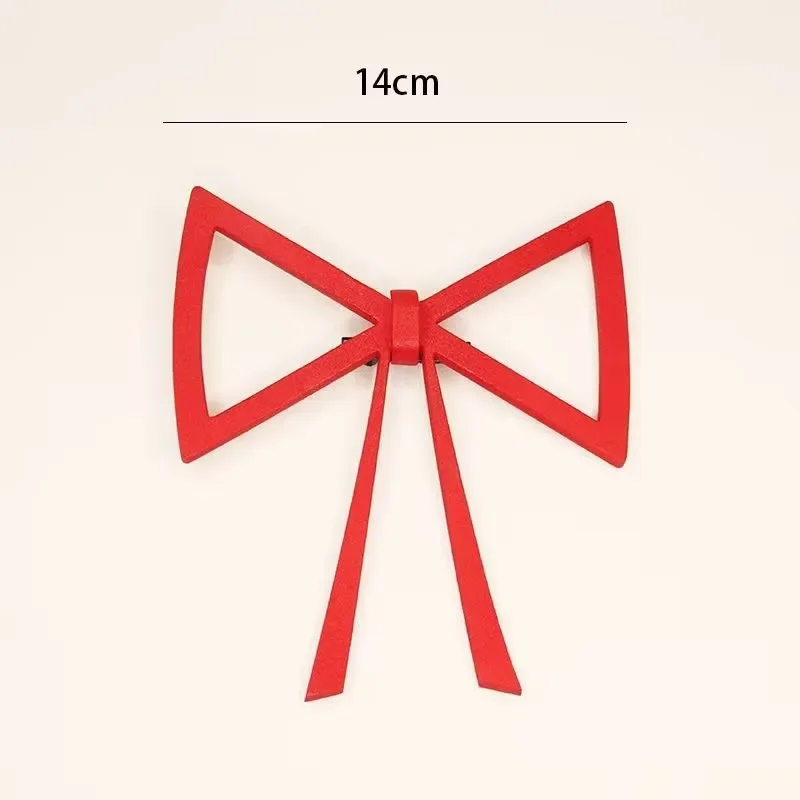 Anime Puella Magi Madoka Magica Akemi Homura Hair Clip Cosplay Red Bow Tie Hairpin Headwear Cosplay Costume Accessory