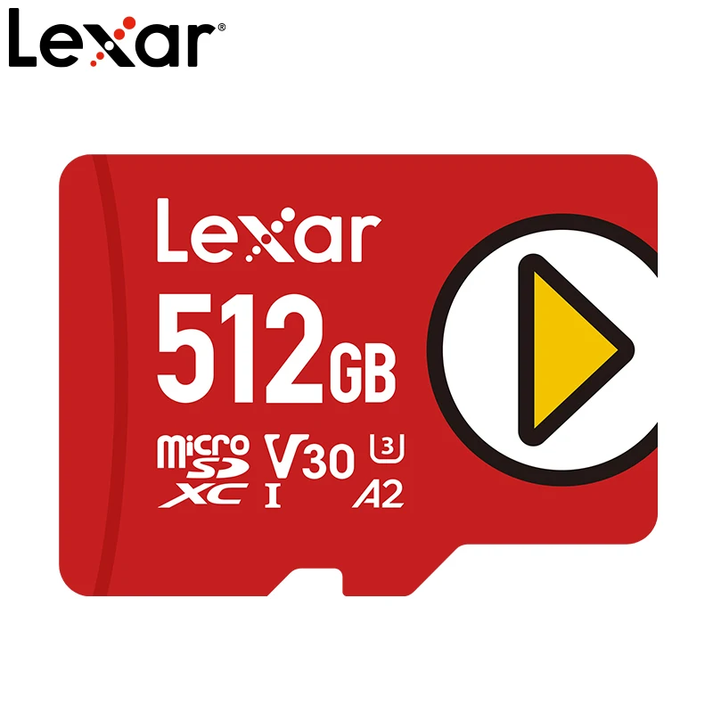 Lexar play-micro cartão de memória sd, sdxc, 128gb, v10, a1, 256gb, a2, 512gb, 1tb, tf, v30, c10, para celular/tablet/nintendo s 