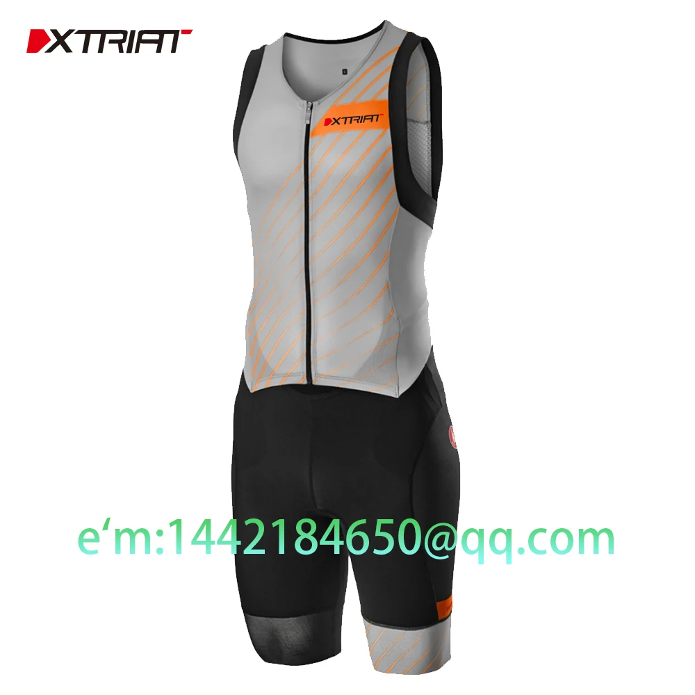 XTRIATTriathlonCyclingJumpsuitforMenSleevelessSkinsuitMTB