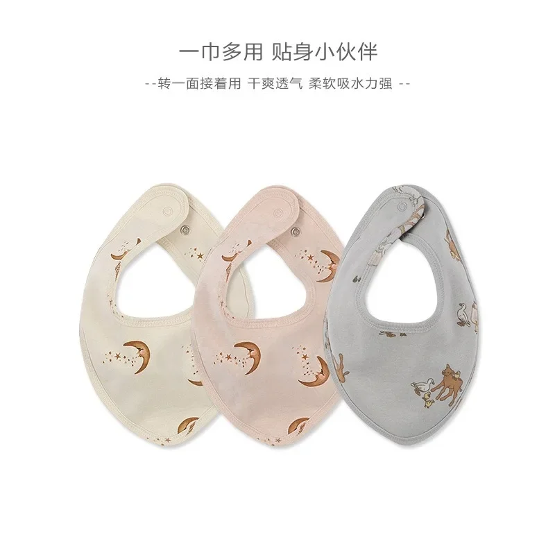 

Детский слюнявчик из чистого хлопка, слюнявчик для мужчин и женщин, абсорбирующий слюнявчик для новорожденных и матерей