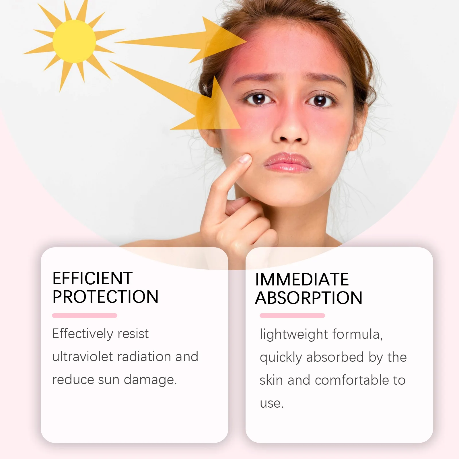 Resist UV Sun Gel Broad Spectrum Anti Sunlight Sunburn High Sun Protection Hydrating Long Lasting Outdoor Sport SPF50 Sunscreen