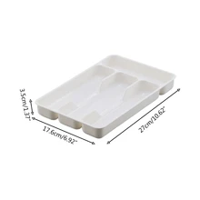 Kitchen Tools Drawer Organizer Tray Spoon Forks Cutlery Separation Finishing Rack Storage Box Portable Cutlery Wholesale
